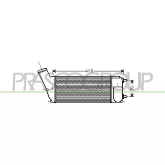 Intercooler, échangeur PRASCO CI428N001