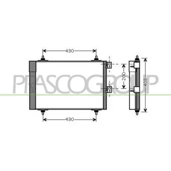 Condenseur, climatisation PRASCO CI715C002