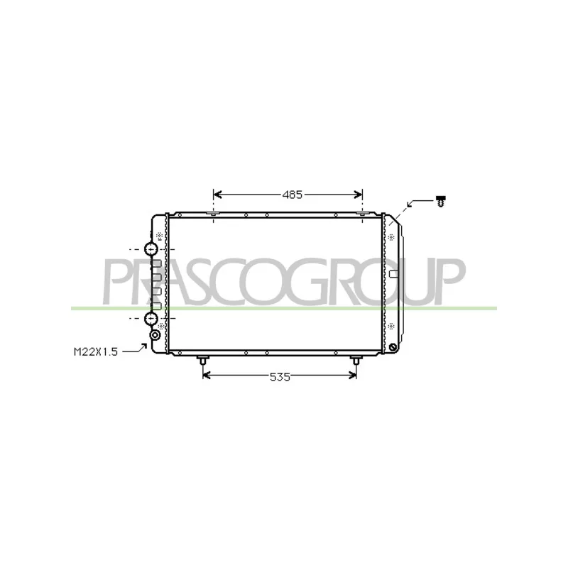 Radiateur, refroidissement du moteur PRASCO CI950R007