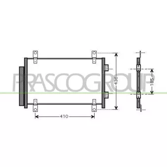 Condenseur, climatisation PRASCO CI952C001