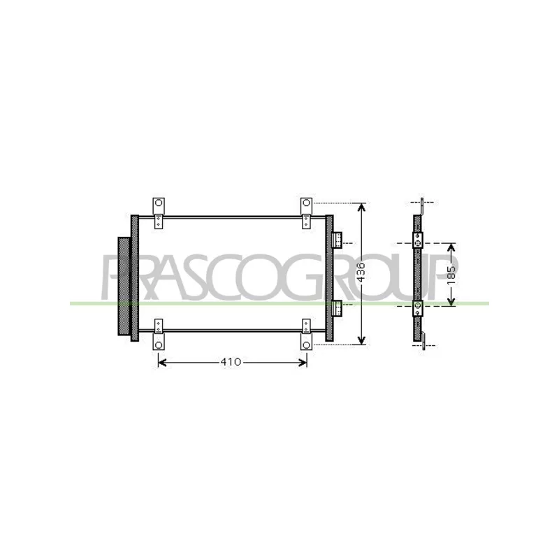 Condenseur, climatisation PRASCO CI952C001