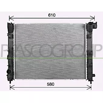 Radiateur, refroidissement du moteur PRASCO DA730R001