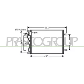 Condenseur, climatisation PRASCO DS011C002