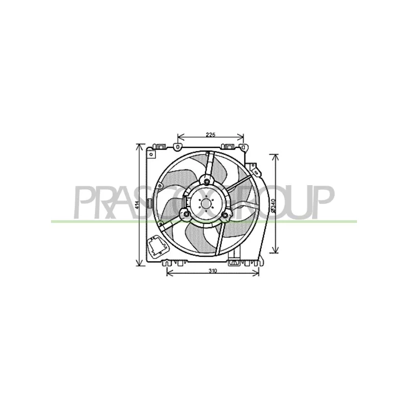 Ventilateur, refroidissement du moteur PRASCO DS011F001