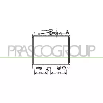 Radiateur, refroidissement du moteur PRASCO DS011R005