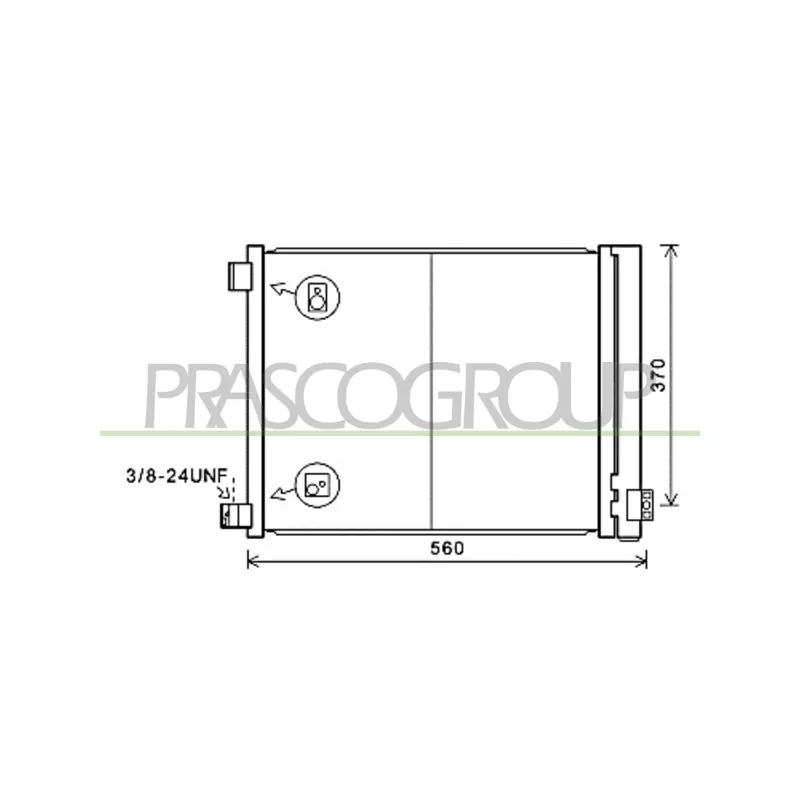 Condenseur, climatisation PRASCO DS014C001