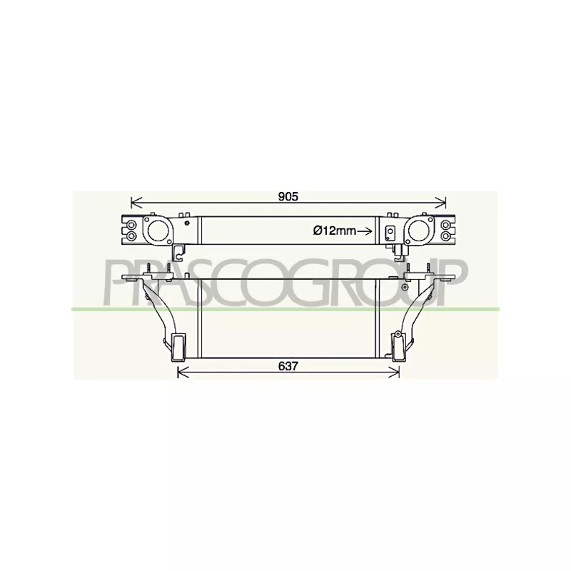 Intercooler, échangeur PRASCO DS816N001