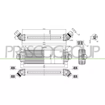 Intercooler, échangeur PRASCO FD913N001