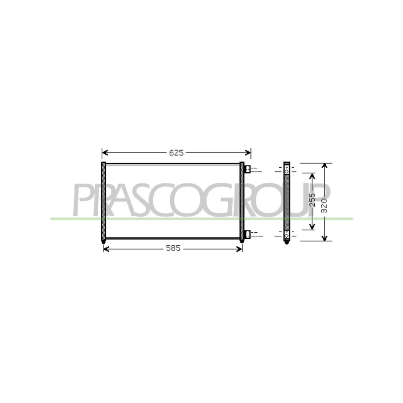 Condenseur, climatisation PRASCO FT133C007