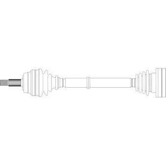 Arbre de transmission avant droit GENERAL RICAMBI AU3203