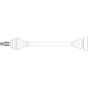 Arbre de transmission avant gauche GENERAL RICAMBI AU3231