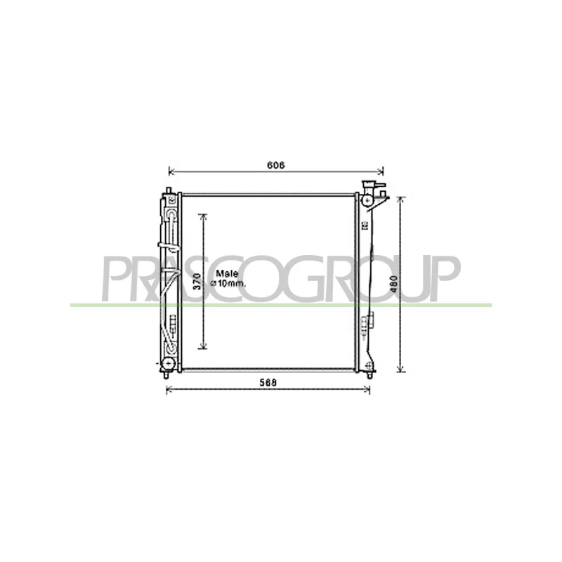 Radiateur, refroidissement du moteur PRASCO HN804R009