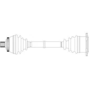 Arbre de transmission avant droit GENERAL RICAMBI AU3337