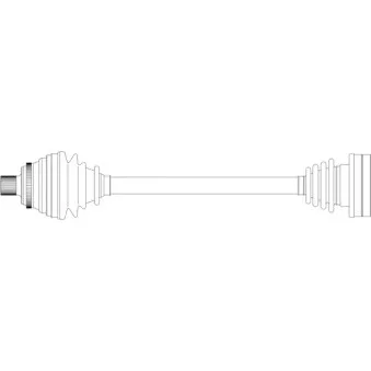 Arbre de transmission avant gauche GENERAL RICAMBI AU3357