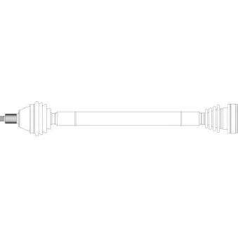 Arbre de transmission avant droit GENERAL RICAMBI AU3366