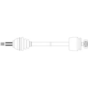 Arbre de transmission avant gauche GENERAL RICAMBI FI3072