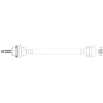 Arbre de transmission avant droit GENERAL RICAMBI FI3237