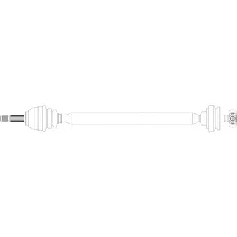 Arbre de transmission avant droit GENERAL RICAMBI FI3270