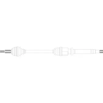 Arbre de transmission avant droit GENERAL RICAMBI FO3234