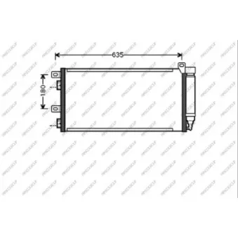 Condenseur, climatisation PRASCO MN304C001