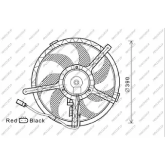 Ventilateur, refroidissement du moteur PRASCO MN308F002