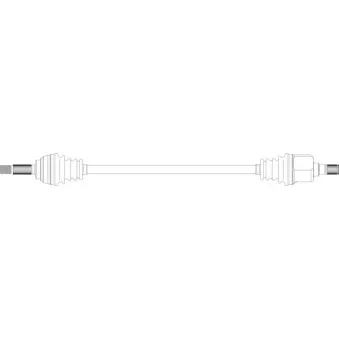 Arbre de transmission avant gauche GENERAL RICAMBI MT3051