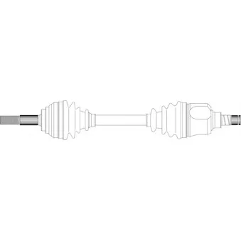 Arbre de transmission avant gauche GENERAL RICAMBI ND3001