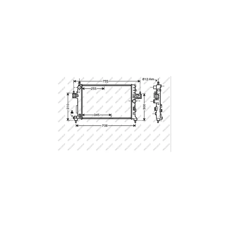 Radiateur, refroidissement du moteur PRASCO OP032R002