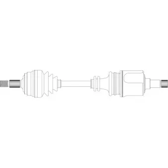 Arbre de transmission avant gauche GENERAL RICAMBI PE3060