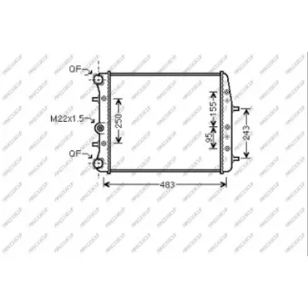 Radiateur, refroidissement du moteur PRASCO SK320R001