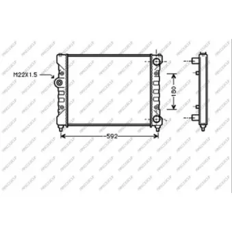 Radiateur, refroidissement du moteur PRASCO ST027R005