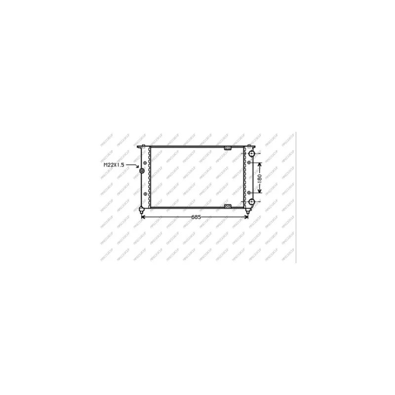 Radiateur, refroidissement du moteur PRASCO ST027R006