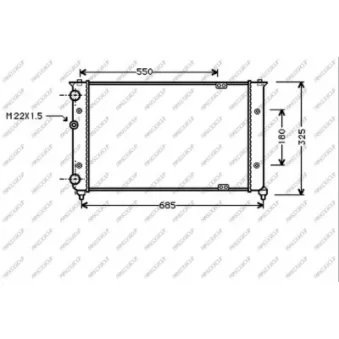 Radiateur, refroidissement du moteur PRASCO ST027R008