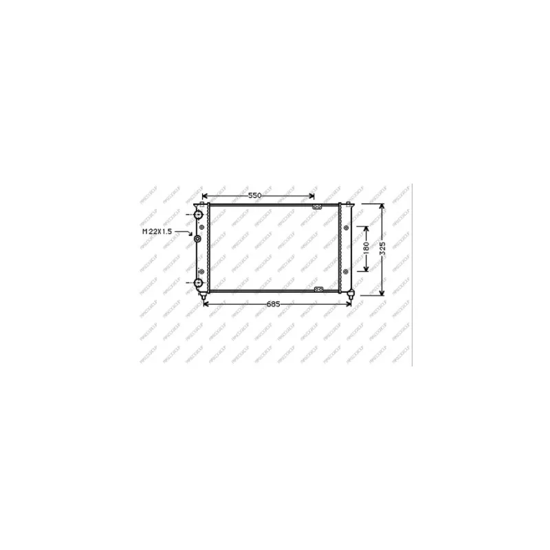 Radiateur, refroidissement du moteur PRASCO ST027R008