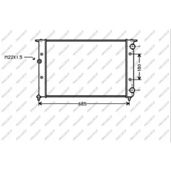 Radiateur, refroidissement du moteur PRASCO ST027R011