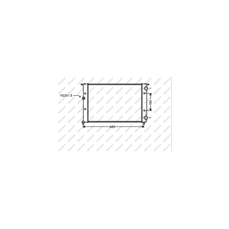 Radiateur, refroidissement du moteur PRASCO ST027R011