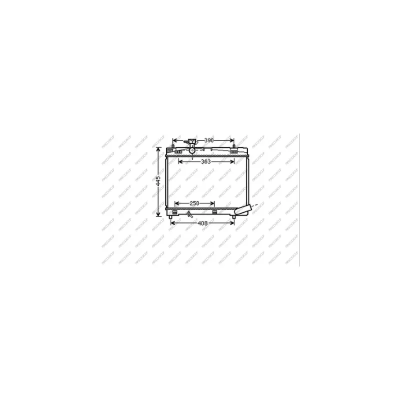 Radiateur, refroidissement du moteur PRASCO TY020R004