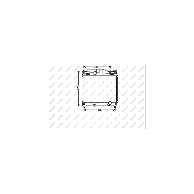 Radiateur, refroidissement du moteur PRASCO TY050R003