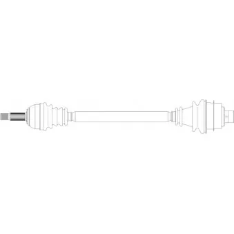 Arbre de transmission avant droit GENERAL RICAMBI RE3063