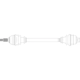 Arbre de transmission avant droit GENERAL RICAMBI RE3069