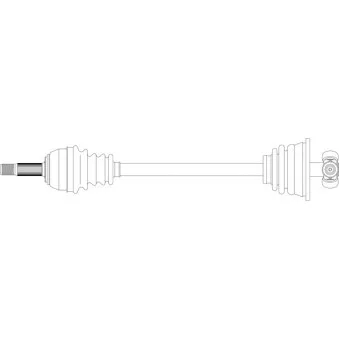 Arbre de transmission avant gauche GENERAL RICAMBI RE3073