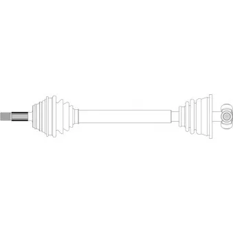 Arbre de transmission avant gauche GENERAL RICAMBI RE3077