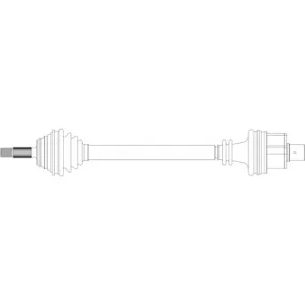 Arbre de transmission avant droit GENERAL RICAMBI RE3078