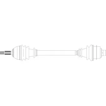 Arbre de transmission avant droit GENERAL RICAMBI RE3109