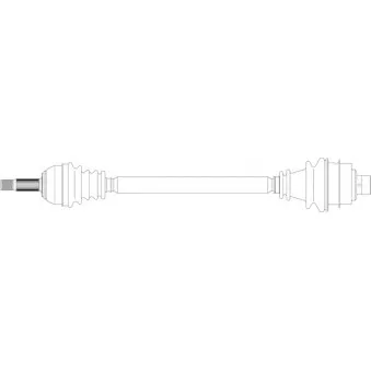 Arbre de transmission avant droit GENERAL RICAMBI RE3159