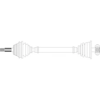 Arbre de transmission avant gauche GENERAL RICAMBI RE3160