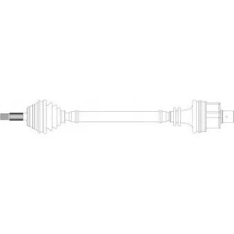 Arbre de transmission avant droit GENERAL RICAMBI RE3161