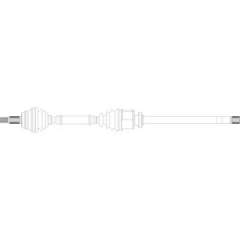 Arbre de transmission avant droit GENERAL RICAMBI RE3186