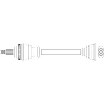 Arbre de transmission avant gauche GENERAL RICAMBI RE3223