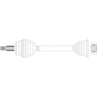 Arbre de transmission avant gauche GENERAL RICAMBI RE3225